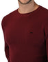 Suéter en color vino Casual Confort para Hombre, marca LEE.